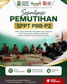 SOSIALISASI PEMUTIHAN SPPT PBB-P2 DI PADUKUHAN BULU